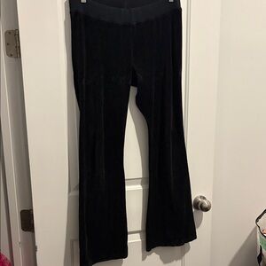 Womens Y2K Black Flared Pants